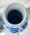 Late 20th-Century Contemporary Blue White Chinoiserie Earthenware Vase For Sale - Image 9 of 13