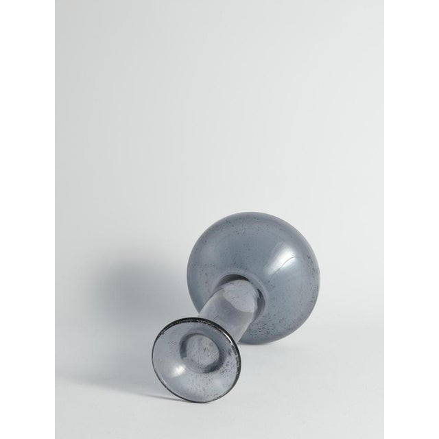 Scandinavian Modern Blue Glass Vase by Erik Höglund for Boda, Sweden, 1960s For Sale - Image 13 of 14