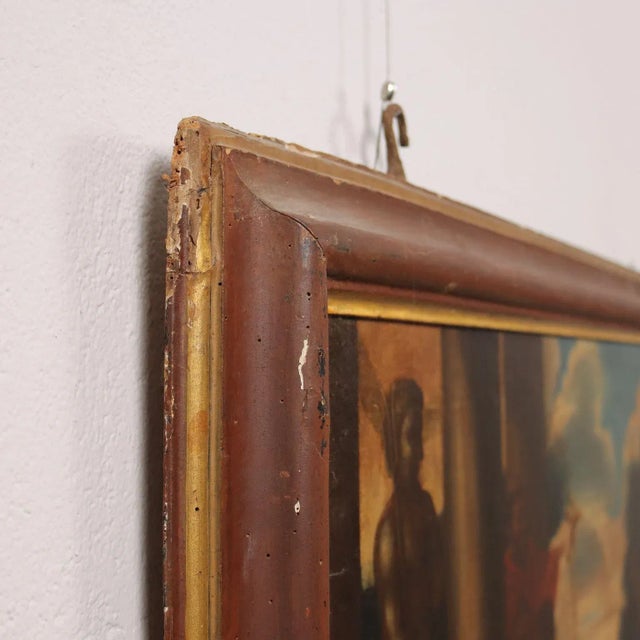 Roman School Artist, The Abduction of the Sabine Women, 1600s, Oil on Canvas For Sale - Image 11 of 13