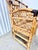 Brown Vintage Brighton Pavilion Style Tortoiseshell Bamboo & Rattan Armchair For Sale - Image 8 of 11