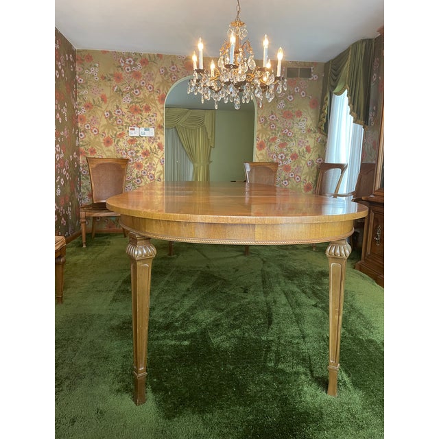 1960s Dining Table With Two Leaves by Unique Furniture Makers For Sale - Image 5 of 11