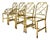 Vintage Italian Faux Bamboo Brass Dining Chairs - Set of 4 For Sale