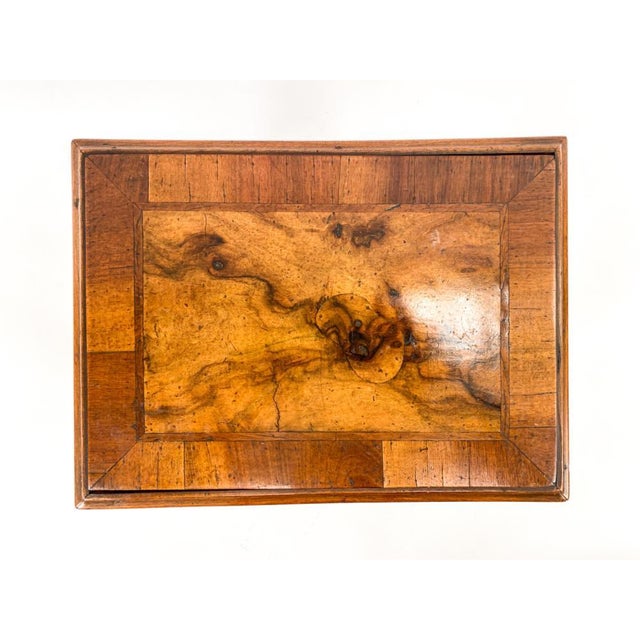 Vintage Salesman’s Sample-Sized Louis XV Style Burl Walnut Desk For Sale - Image 11 of 14