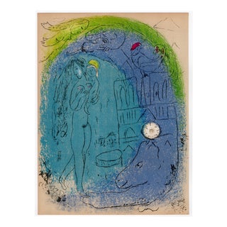 Marc Chagall, Nude, Mother and Child in Front of Notre Dame / The Bridges of the Seine, 1953, Lithograph For Sale