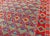 Textile Mid 20th Century Unique and Vibrant Turkish Oushak Rug With Colorful and Bright Diamond Design For Sale - Image 7 of 11