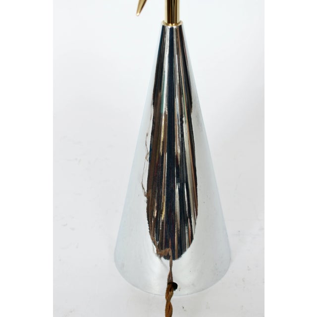 Vintage Laurel Lamp Co. Atomic Sputnik Polished Metals Table Lamp, Unmarked C. 1970 For Sale - Image 10 of 12