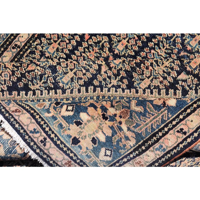 Antique Persian Sarouk Faraghan Rug With Midnight Field Design For Sale - Image 11 of 12