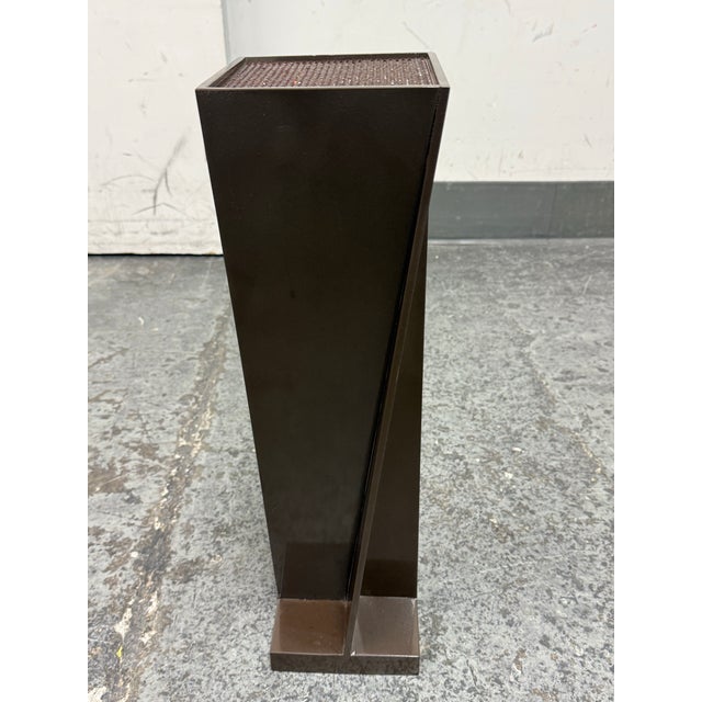 Design Plus Gallery presents the Facet 4 Pedestal by Gary Hutton Designs. Crafted in bronze with Swarovski crystal tops in...
