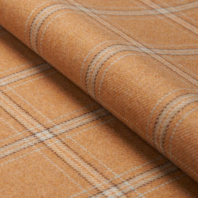 Sample - Schumacher Blackburn Merino Plaid in Camel For Sale