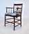 Brunschwig & Fils Antique Country Regency Cross Back Armchair With Brunschwig & Fils Cushion For Sale - Image 4 of 13
