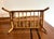 Wood Vintage Rattan & Bamboo Magazine Rack With Curved Handle For Sale - Image 7 of 15