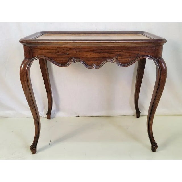 French Country Country French Side Coffee Table For Sale - Image 3 of 7
