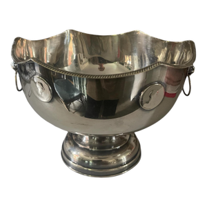 Mid 20th Century Georgian Sheffield Style Silver Footed Bowl