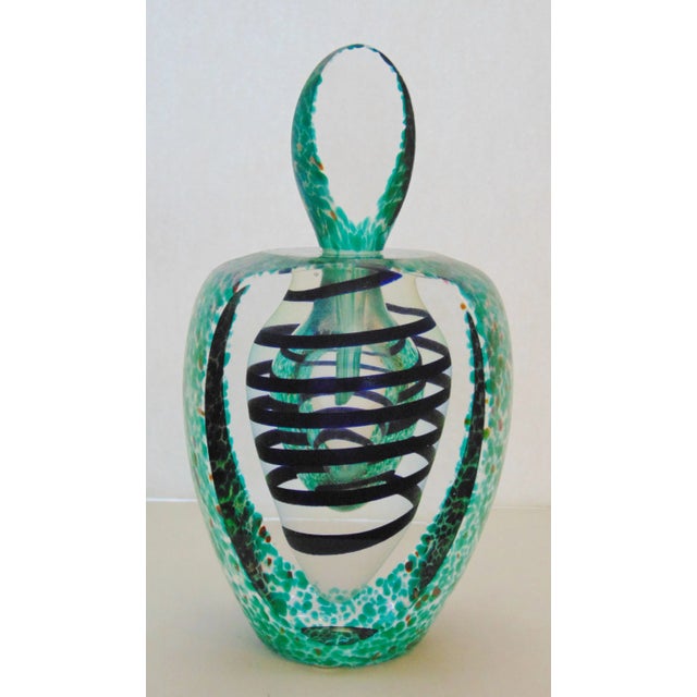 Glass Art Glass Perfume Bottle For Sale - Image 7 of 7