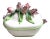 Vintage Italian Majolica Tulip Tureen For Sale