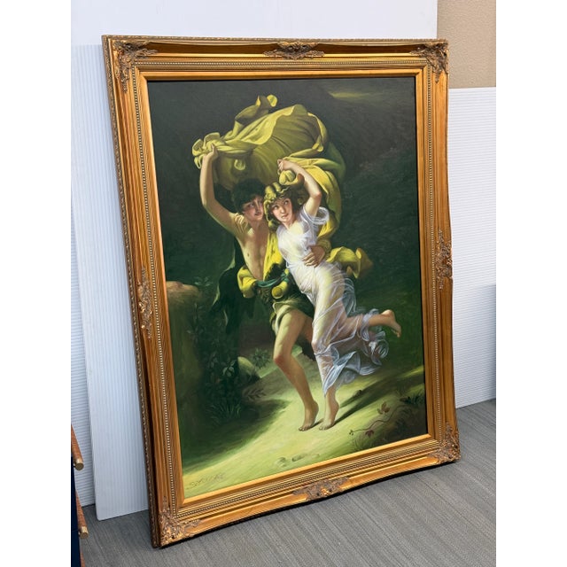 Design Plus Gallery presents "The Storm" after French artist Pierre-Auguste Cot. The original is an oil on canvas painting...