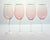 4 Contemporary Rose Pink Gold Rim Wine, Water or All Purpose Glasses 10.25” 22oz Excellent condition. No chips, cracks, or...