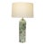 1960s Kelby Ceramic Table Lamp in Black, Green and Off-White Abstract Pattern For Sale