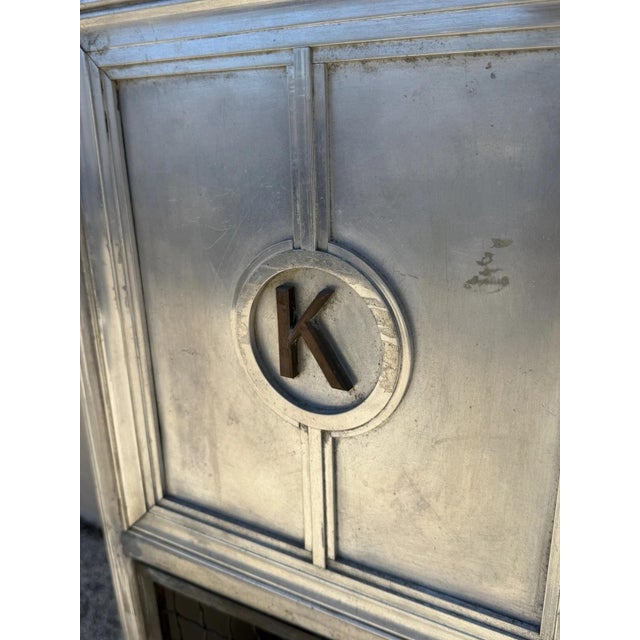 Metal Antique Art Deco Steel Metal Dual Sided Dental Medical Cabinets Bar - A Pair For Sale - Image 7 of 18