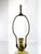 Yellow Vintage Chinoiserie Small Yellow Porcelain Table Lamp With Brass Base and Floral Motif For Sale - Image 8 of 9