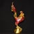 Late 19th Century Cloisonné Enamel Rooster Statue, Gilt Bronze Figure, 2.01kg For Sale In Los Angeles - Image 6 of 9