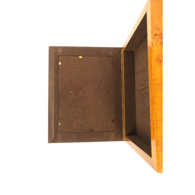 Burl Wood Jewelry Box & Picture Frame For Sale - Image 11 of 12