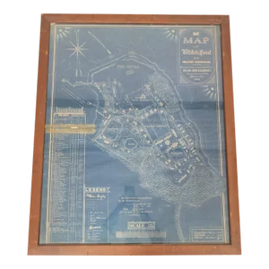 Late 19th Century Military Blueprint of Fort Totten in Willet's Point Queens