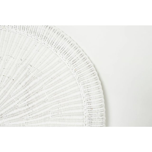 1980s Vintage White Wicker Queen Headboard Chairish