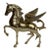 Large 11” Brass Pegasus Winged Horse Figurine For Sale