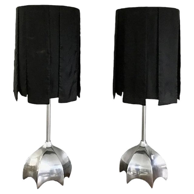 Vintage Madonna Table Lamps by Jan de Bouvrie for Quasar, 1985, Set of 2 For Sale