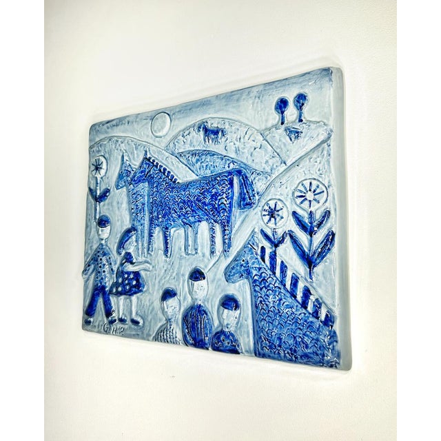 Ceramic Wall Relief by Noomi Backhausen, 1950s For Sale - Image 4 of 7