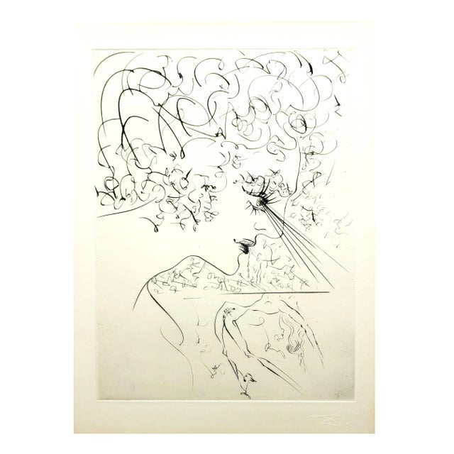 Wood Salvador Dali - Venus in Furs - Original Stamp-Signed Etching 1968 For Sale - Image 7 of 8