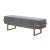 Contemporary Fiona Velvet Upholstered Bench For Sale - Image 3 of 5