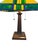 Mission Thomas Kinkade “Painter of Light” Prairie Style Stained Glass Table Lamp Mission Arts & Crafts Lighting For Sale - Image 3 of 9