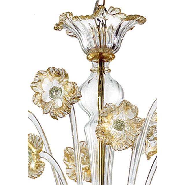 Contemporary Lyvely Floreal Romantic Murano Glass Chandelier For Sale - Image 3 of 6