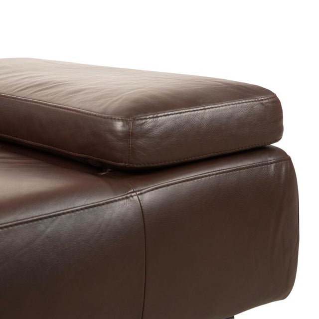 Brown Taboo 3-Seater Sofa in Brown Leather from Willi Schillig For Sale - Image 8 of 16