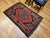 Vintage Kurdish Tribal Area Rug, Handwoven Wool, Red Medallion Design, 4' x 5' For Sale - Image 4 of 18