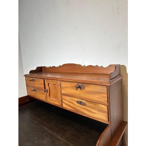 Antique Secretaire in Wood For Sale - Image 3 of 5
