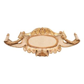 18th Century Italian Scrolling Cartouche Plaque For Sale