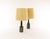 Sculpture Materials Green Table Lamps Dl/21 by Annelise & Per Linnemann-Schmidt for Palshus, 1960s, Set of 2 For Sale - Image 7 of 8