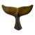 Brazilian Modernist Bronze Whale Fluke Sculpture on Acrylic Base, 1970s For Sale