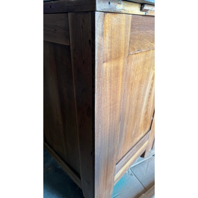 Early 19th Century Antique Oak Dresser With Marble Top For Sale - Image 5 of 12