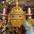 Bronze Turkish Style Gilt Metal and Steel Gas Light Chandelier For Sale - Image 8 of 8