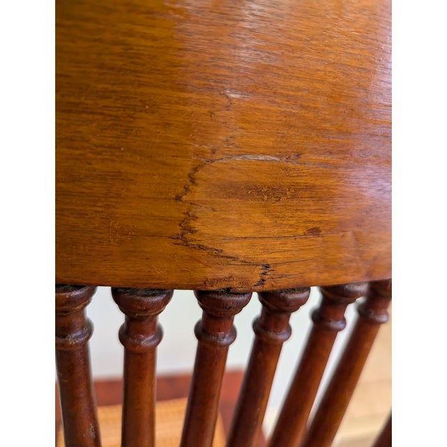 Late 19th Century Victorian Mahogany Chair Spindle Back Cane Seat For Sale - Image 12 of 12