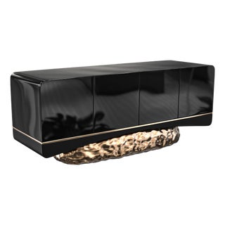 "California" Credenza With Bronze and Stainless Steel, Handmade For Sale