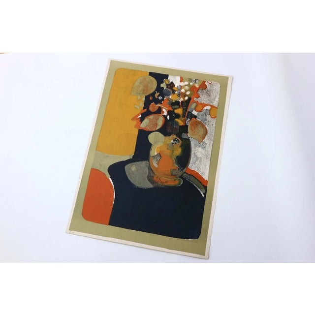 Artist: Andre Minaux Country: France Title: Le Grand Bouquet Medium: Original Lithograph Marks: Signed in pencil and...