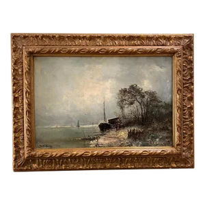 Impressionist Oil Painting by Listed Artist Frank Myers Boggs
