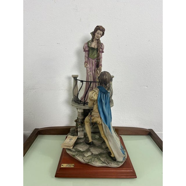 Large Mid-Century Porcelain Romeo and Juliet from Capodimonte, 1960s For Sale - Image 4 of 15