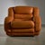 Brown Leather Sofa and Lounge Chairs, 1970s, Set of 3 For Sale - Image 12 of 18