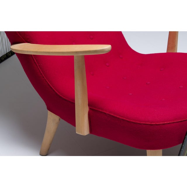 Red Prague Chair by Henry Schubell, 1968 For Sale - Image 8 of 12
